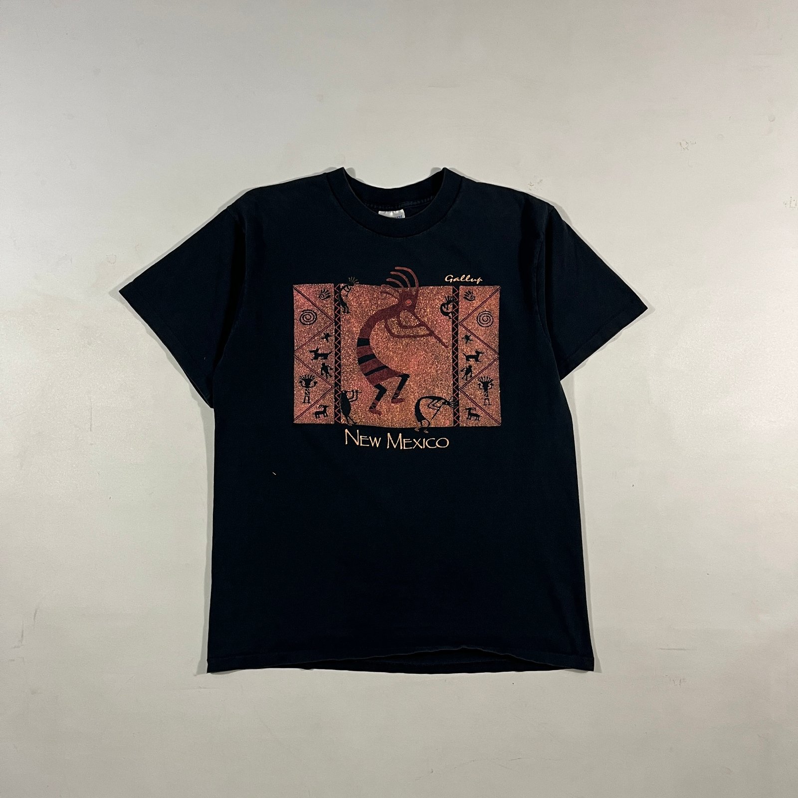 Vintage 90s Hazelwood Kokopelli Gallup New Mexico Souvenir T-Shirt Large