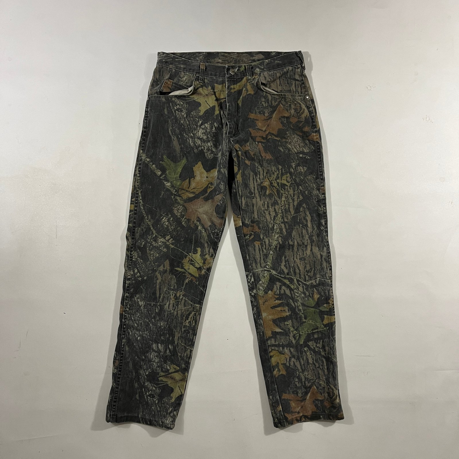 Vintage Wrangler Mossy Oak Realtree Camo Hunting Pants Straight Leg