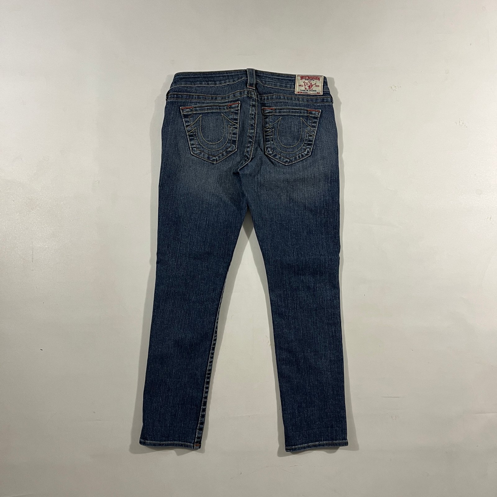Y2K True Religion Dark Wash Low Rise Skinny Jeans Made in USA 29