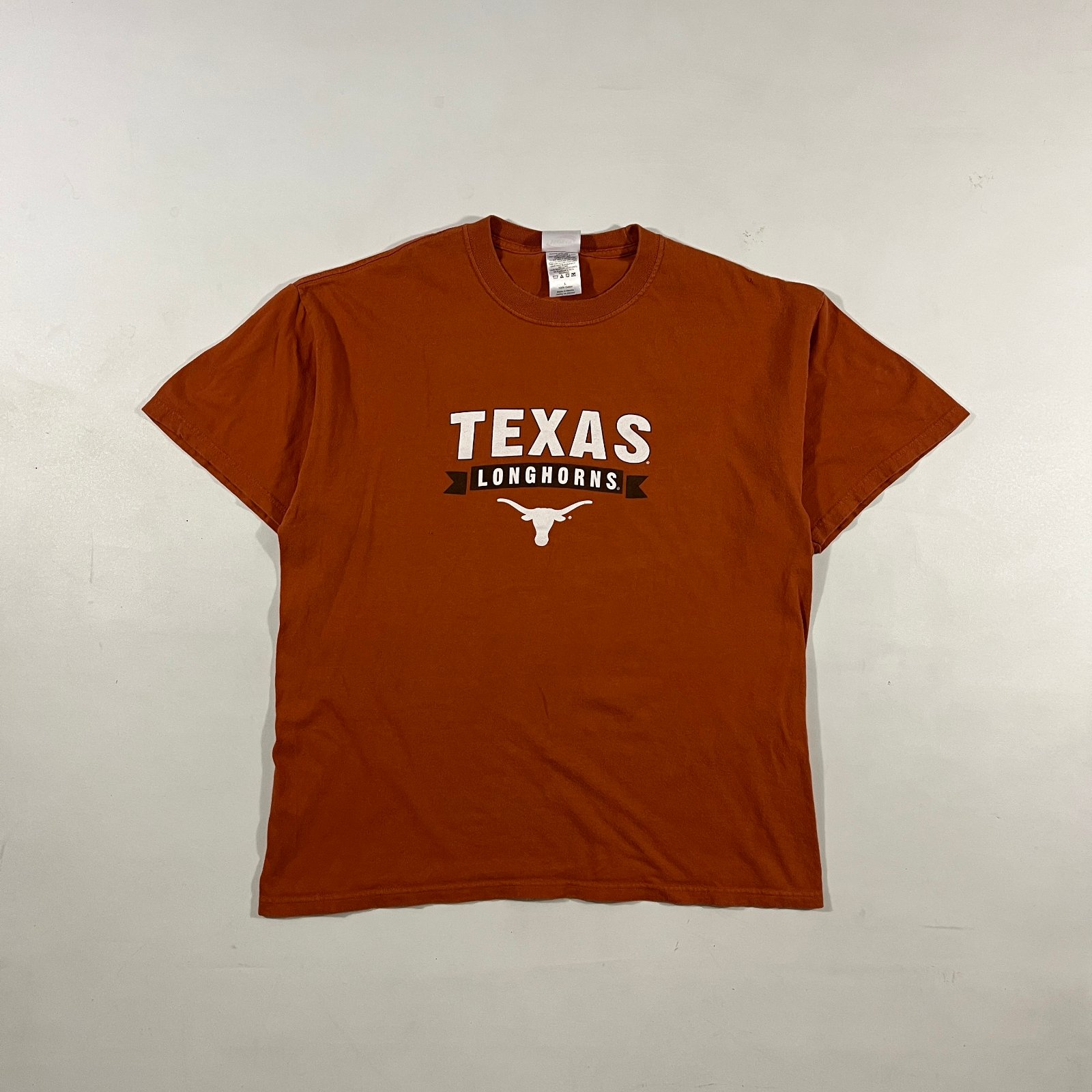 Texas Longhorns Burnt Orange UT Austin Heavyweight Cotton T-Shirt L