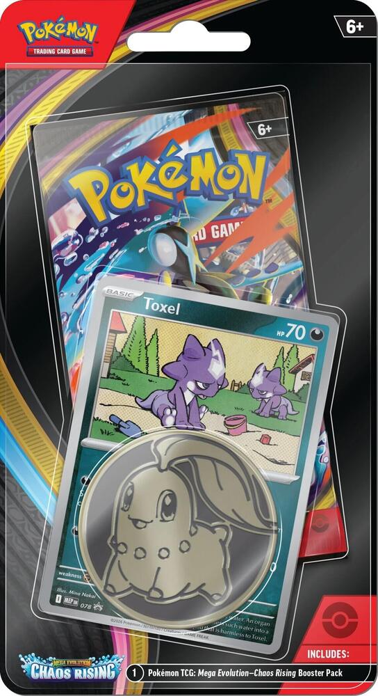 Pokemon Chaos Rising Single Pack Blister Toxel Sealed