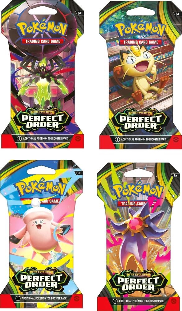 Pokemon Perfect Order Sleeved Booster Pack Art Bundle Set of 4 Sealed