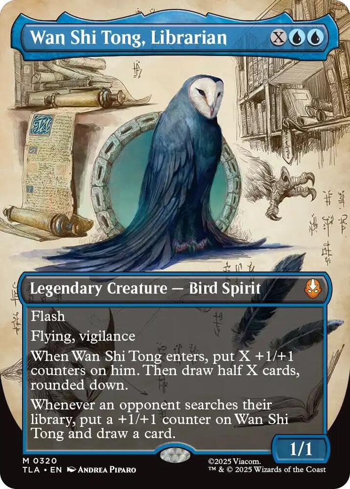 MTG Wan Shi Tong, Librarian Borderless Avatar The Last Airbender 320